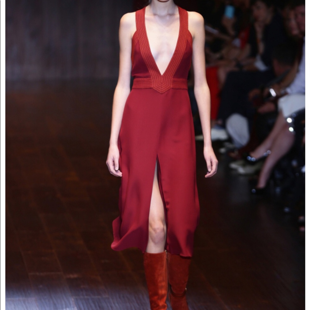 Gucci dress in Marsala